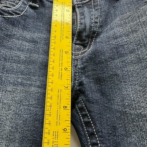 True Religion Jeans Womens Straight Leg Size 29 Stone Wash Embroidered Pockets - Picture 8 of 8